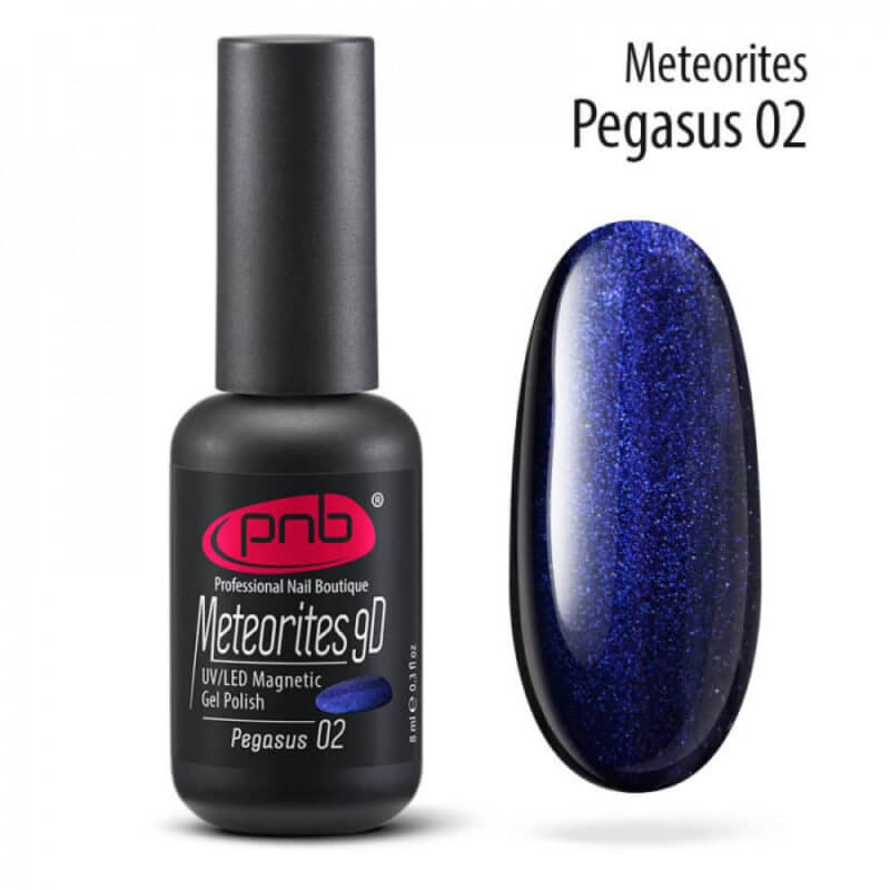 8 ml ,UV/LED לק ג׳ל מגנטיק כחול PNB