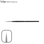 טוליפ מכחול לעיצוב עגול 00-S, ניילון