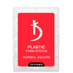 קודי טיפסים פלסטיק לפוליג'ל 120 יח’ (מרובע)