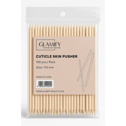 דוחפי עור מעץ 100 יח', 11 ס״מ