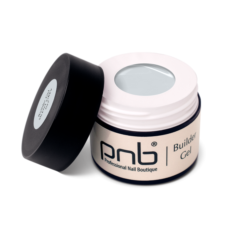builder-gel-pnb-027-silent-grey-15ml-open-800x800 PNB ג׳ל בנייה אפור שקט – 15 מ״ל – תמונה 1