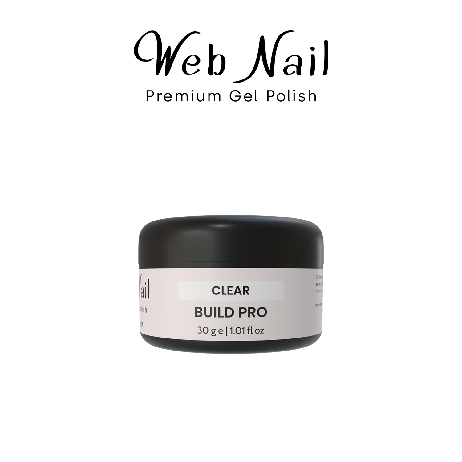 build-pro-clear-product-photo וובנייל Build Pro, שקוף - 30 גרם – תמונה 1